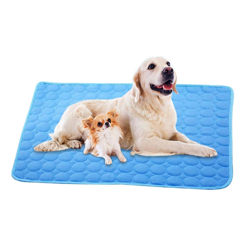 Dog Cooling Mat, Pet Dog Self Cool Pad, Ice Silk Washable Summer Cooled Mat for Dogs Cats, Kennels, Crates and Beds