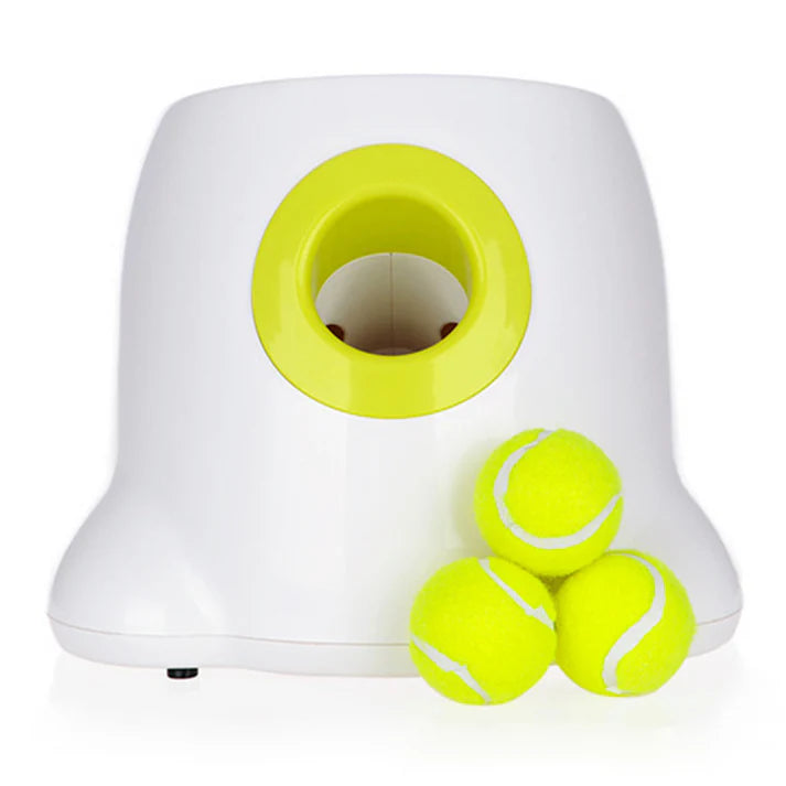 Automatic Mini Interactive with 3 Balls Transmitter Ball Throw Device Throwing Machine Tennis Launcher Ball Throwing Machine Pet Dog Toys US PLUG