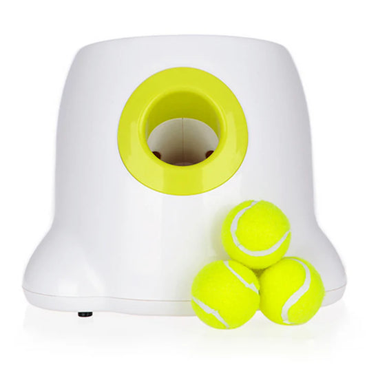 Automatic Mini Interactive with 3 Balls Transmitter Ball Throw Device Throwing Machine Tennis Launcher Ball Throwing Machine Pet Dog Toys US PLUG